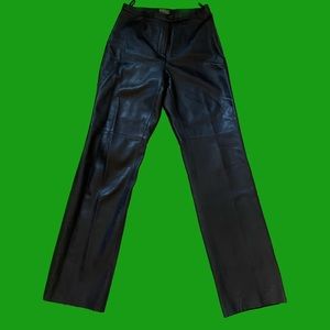Vintage high waisted leather trousers